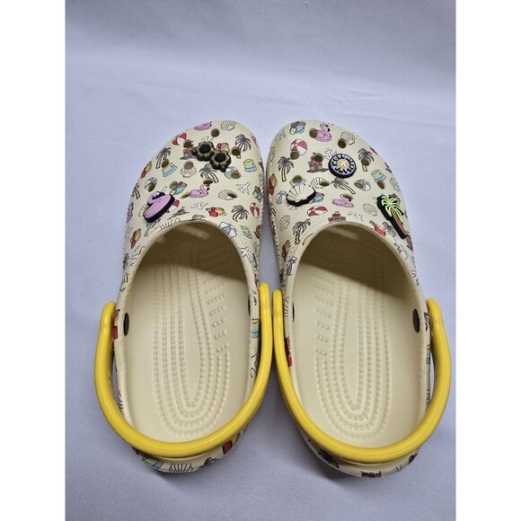 KIDS CROCS Spring Break Printed CLASSIC CLOG Size JR 2 - Picture 4 of 10